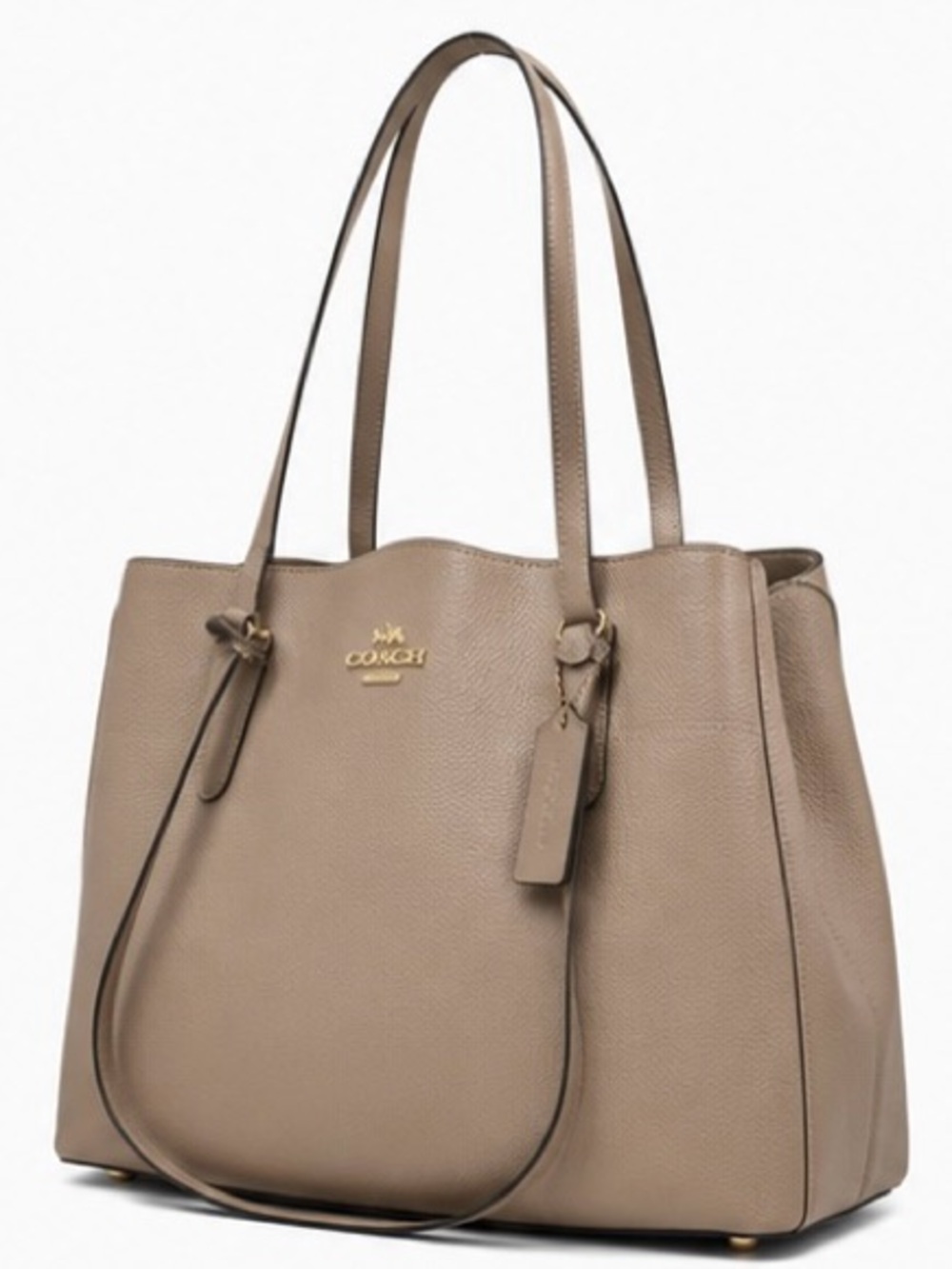 Coach Tatum Shoulder Bag in Taupe - Picture 2 of 11